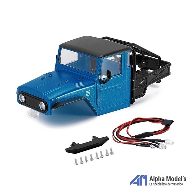 Injora Ir Bl Half Truck Hard Plastic Body With Cage For Trx M