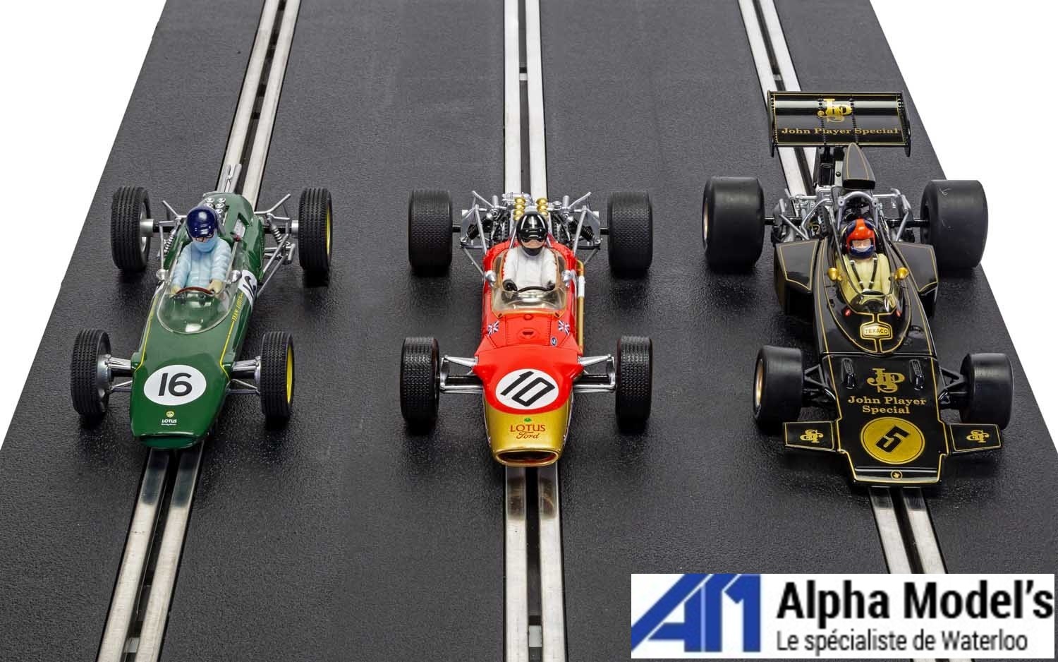Scalextric C4184A - The Genius of Colin Chapman - Lotus F1 Triple Pack -  Alphamodels
