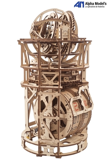 Puzzle 3D en bois - kit de construction en bois - Horloge murale Aero -  mécanique 