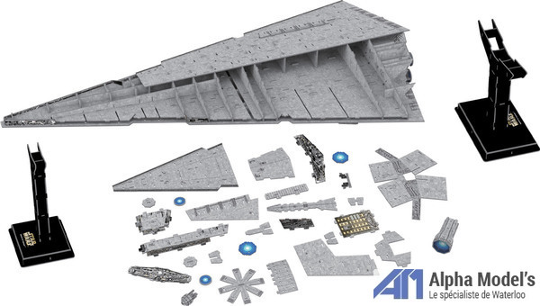 Puzzle 3D en métal - Star Wars Vaisseau Impérial Destroyer - FullMe