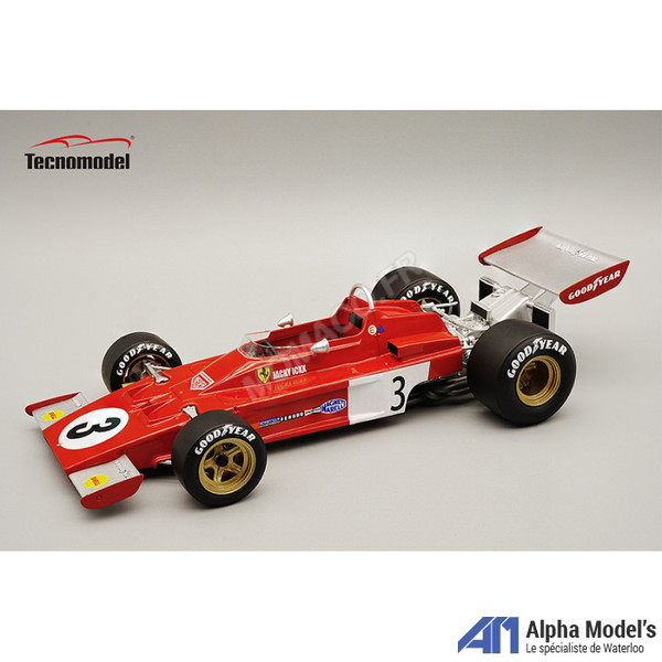 Tecnomodel TM18-199B - Ferrari 312 B3-73 #3 Jacky Ickx GP Monaco 1973 -  Alphamodels