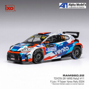 Ixo 1:43 Toyota GR Yaris Rally1 Hybrid #17 2ème Rallye Monte Carlo 2024 Ogier Landais Ram91222